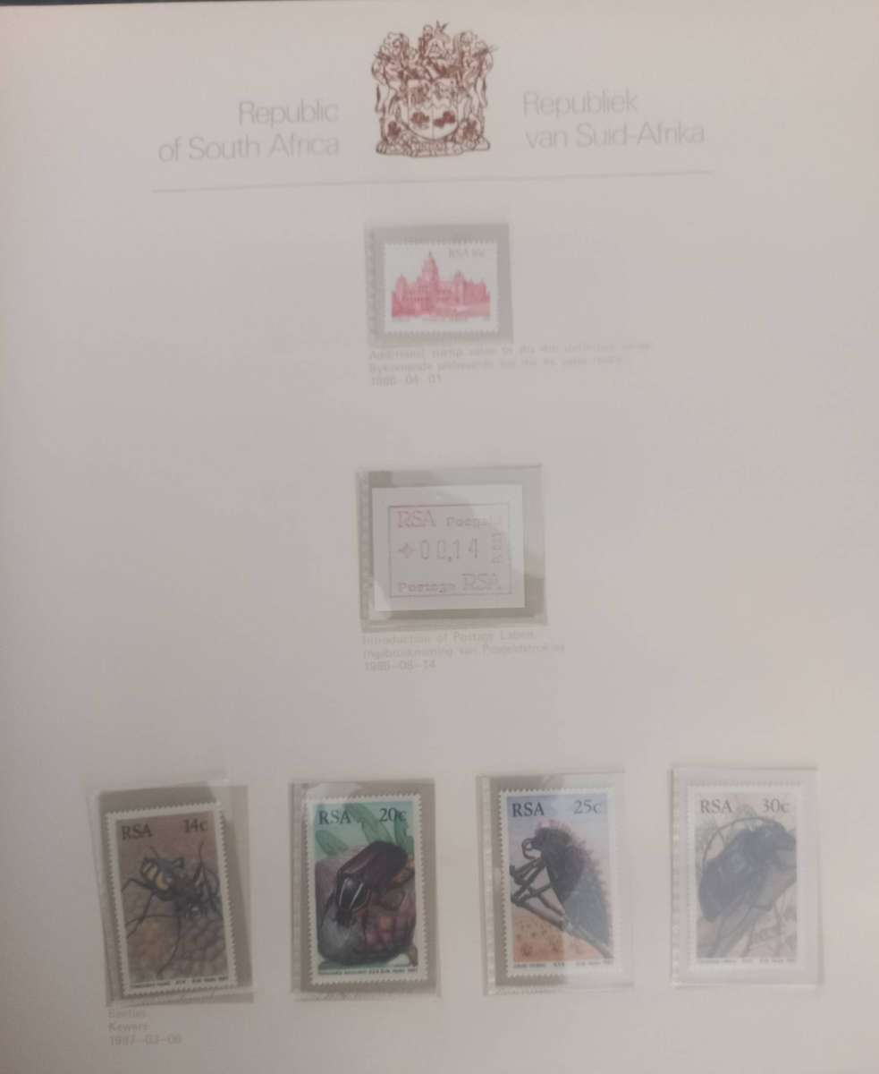 12X SHEETS OF SOUTH AFRICAN STAMPS UNUSED
