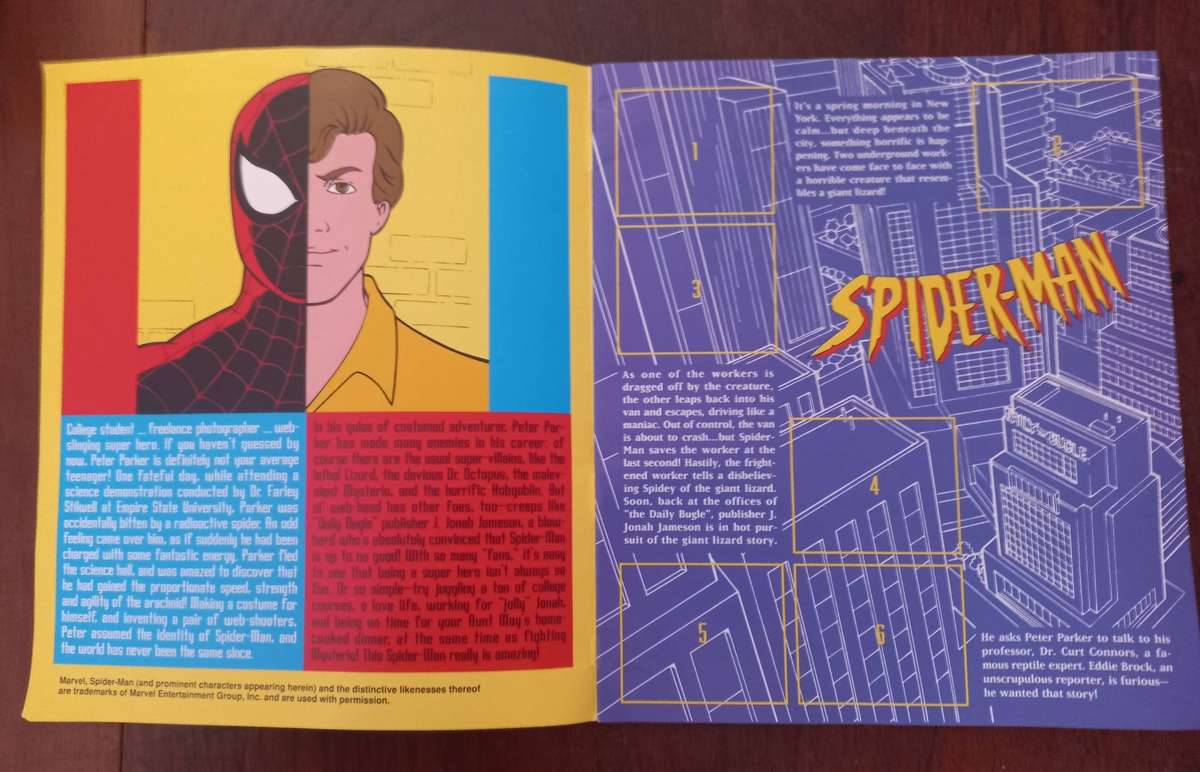 SPIDERMAN COLLECTABLE STICKERS IN BOX PLUS MAGAZINE - PANINI 1995