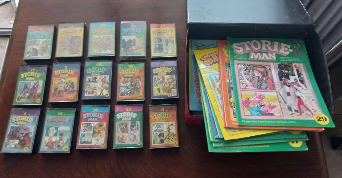 STORIEMAN TAPES AND BO0OKIES IN CARRY CASE