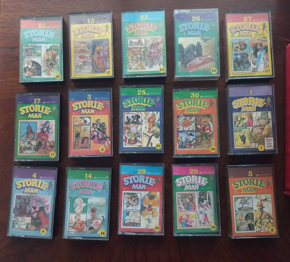 STORIEMAN TAPES AND BO0OKIES IN CARRY CASE