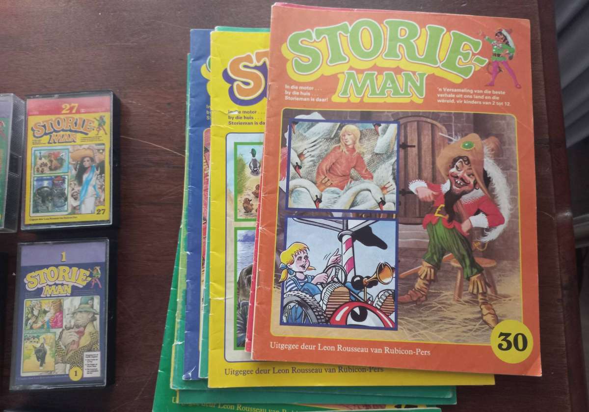 STORIEMAN TAPES AND BO0OKIES IN CARRY CASE