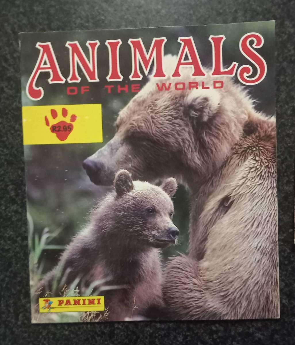 ANIMAL OF THE WORLD COLLECTABLE STICKERS AND BOOKIE