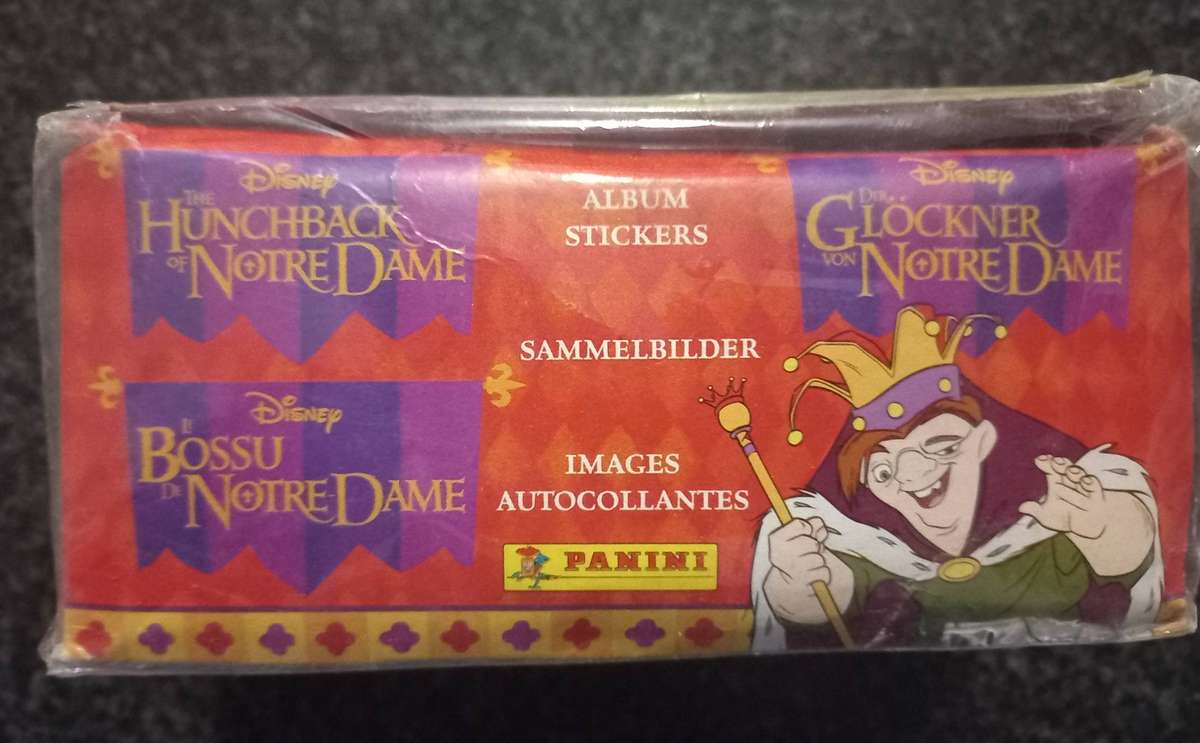 2X BOXES AND 2X ALKBUMS HUNCHBACK OF NORTE DAME STICKERS