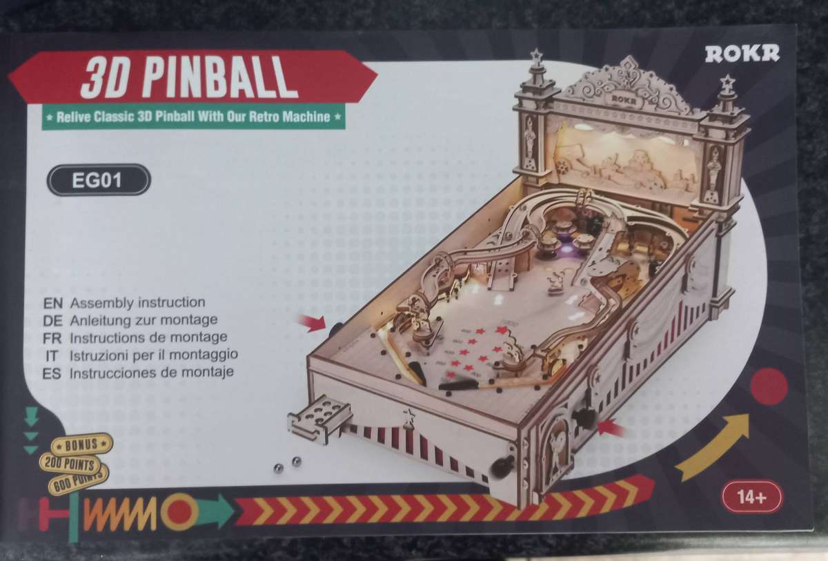 3D PINBALL MACHINE WITHG DC POWER SUPPLY