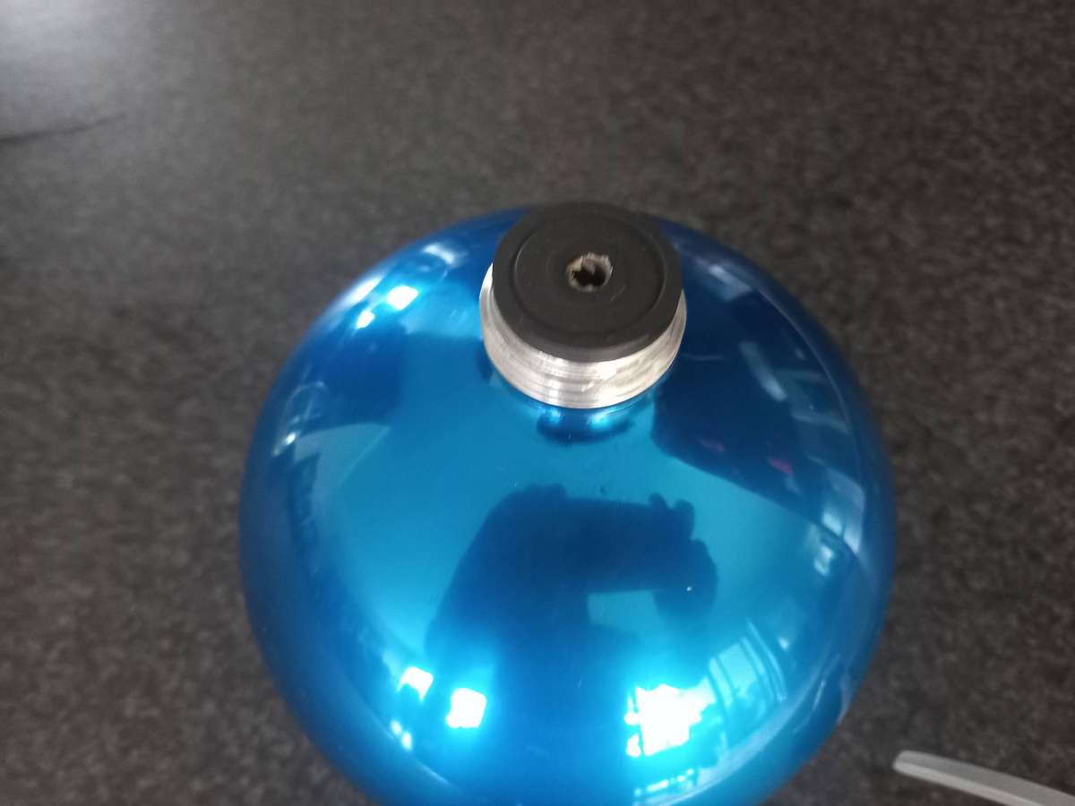 VINTAGE BLUE SODA SIPHON SWELTZER BOTTLE - MADE IN ENGLAND