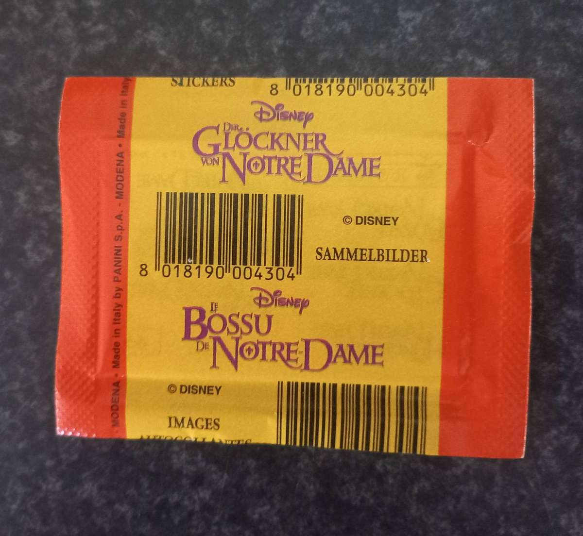 DISNEY THE HUNCHBACK OF NORTRE DAME TRADING CARDS