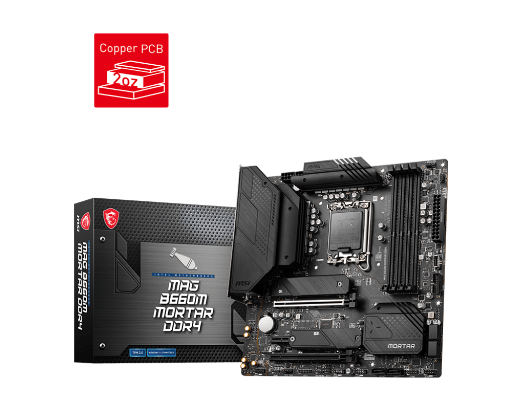 MSI MAG B660M Mortar DDR4 mATX LGA 1700 Motherboard