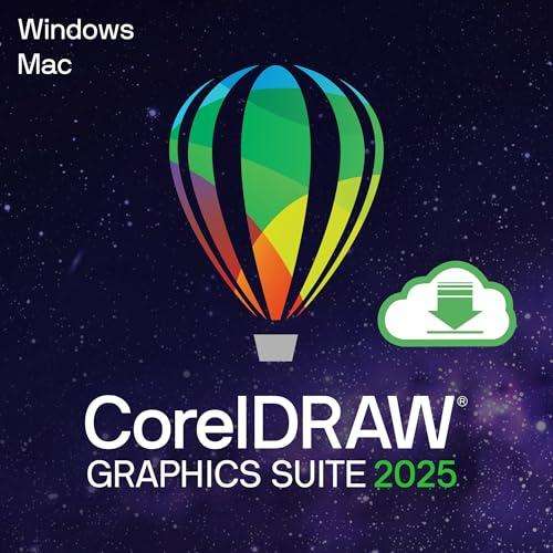 CorelDRAW Graphics Suite 2025 for Windows or MAC | 2 Devices | 1 User