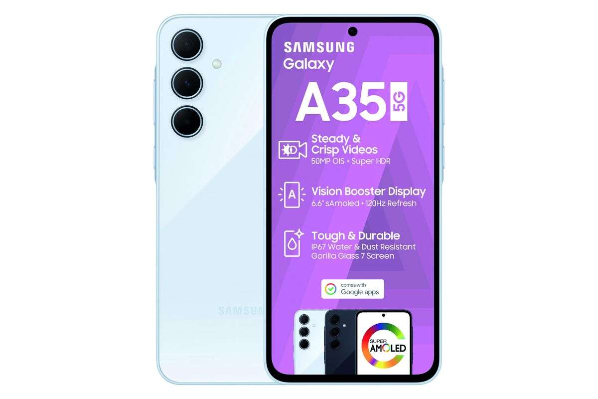 Samsung Galaxy A35 5G | 128GB | Dual-Sim | Awesome Iceblue