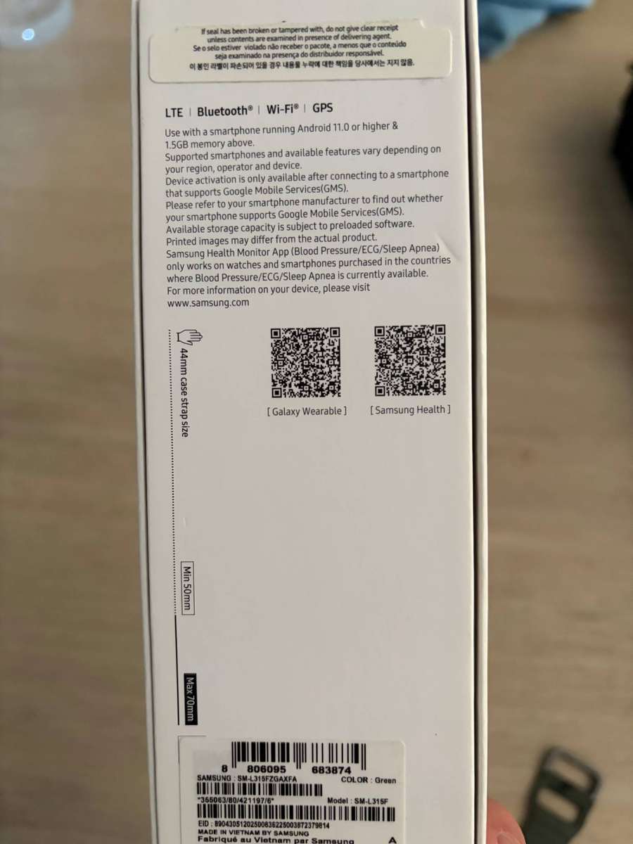 Samsung Galaxy Watch 7 44mm LTE Green - Secondhand, Immaculate Condition