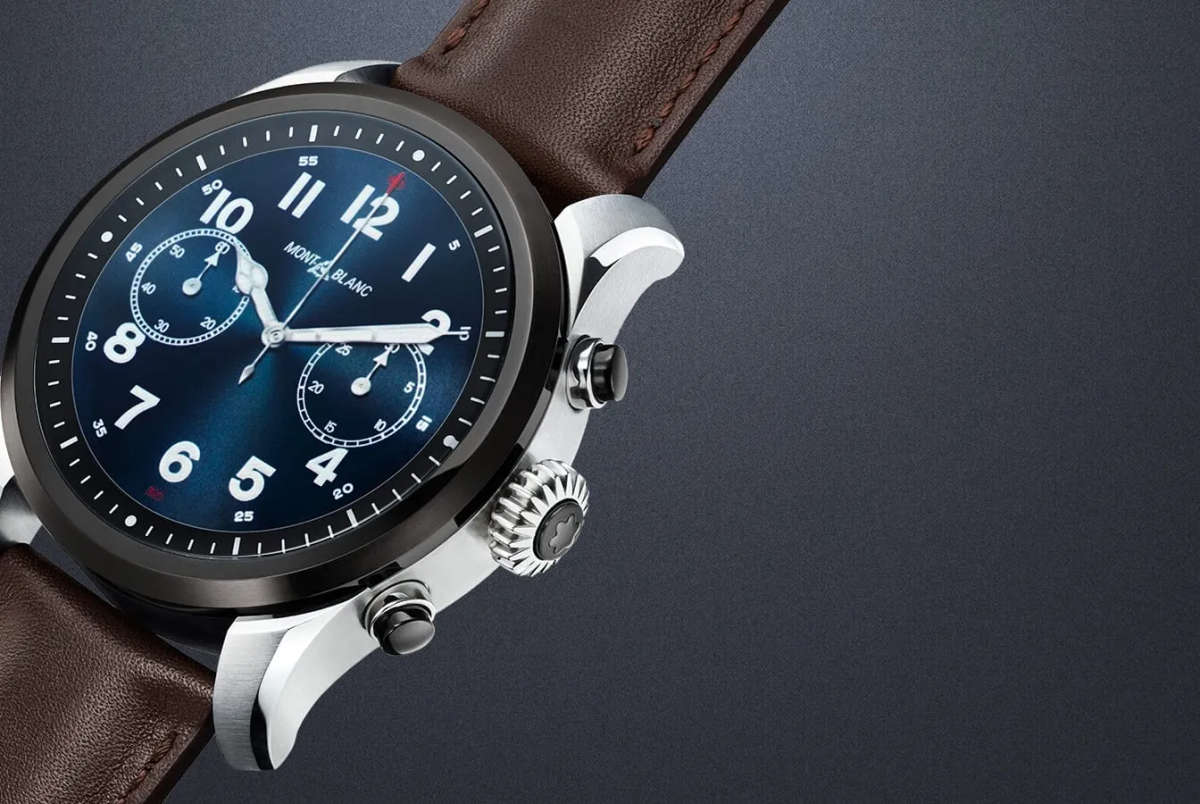 Montblanc Summit 2 Smartwatch | 42mm | Stainless Steel | Brown Leather Strap