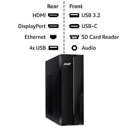 Acer Aspire XC-1710 desktop PC - Intel Core i3, 8GB RAM, 512GB SSD