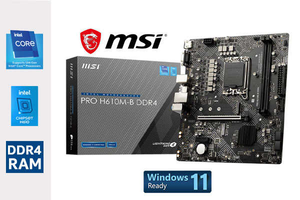MSI PRO H610M-B DDR4 motherboard | BRAND NEW