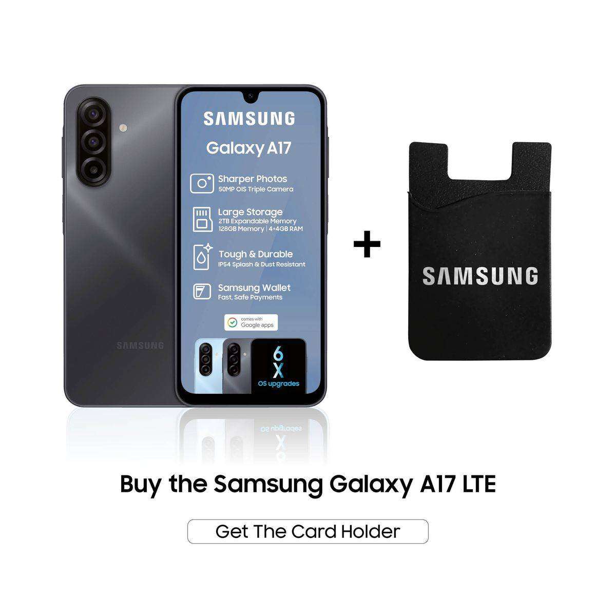 Samsung Galaxy A17 128GB LTE Dual Sim Light Blue with Card Holder