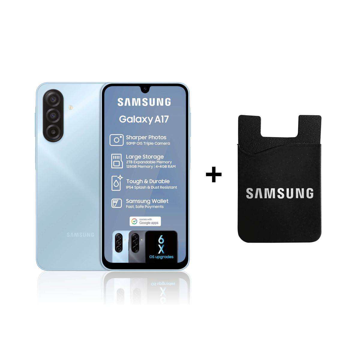 Samsung Galaxy A17 128GB LTE Dual Sim Light Blue with Card Holder