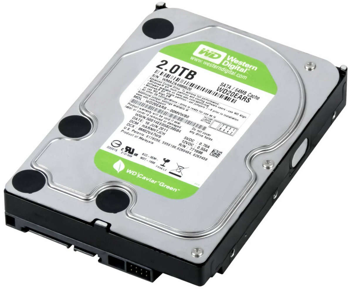 Western Digital  SATA HDD 2TB Drive WD20EARS