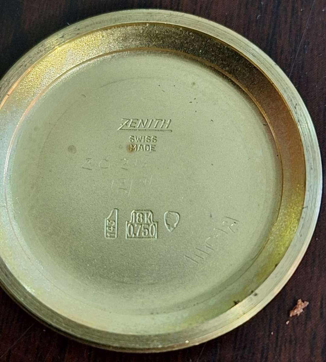 1960'S Zenith 18ct Gold Automatic Date Watch - Works 100%