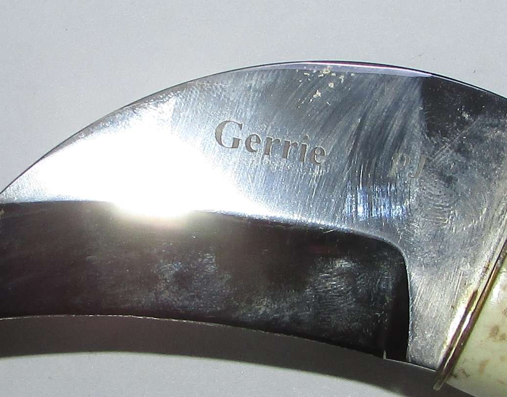 Custome Made Dagger with Warthog Tusk Handle - Gerrie PJ