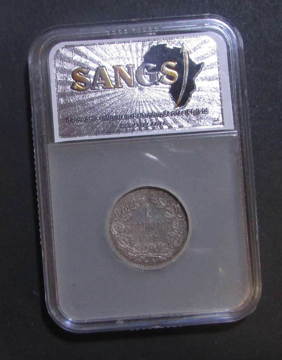 ZAR Silver - 1892 Shilling SANGC Graded AU53