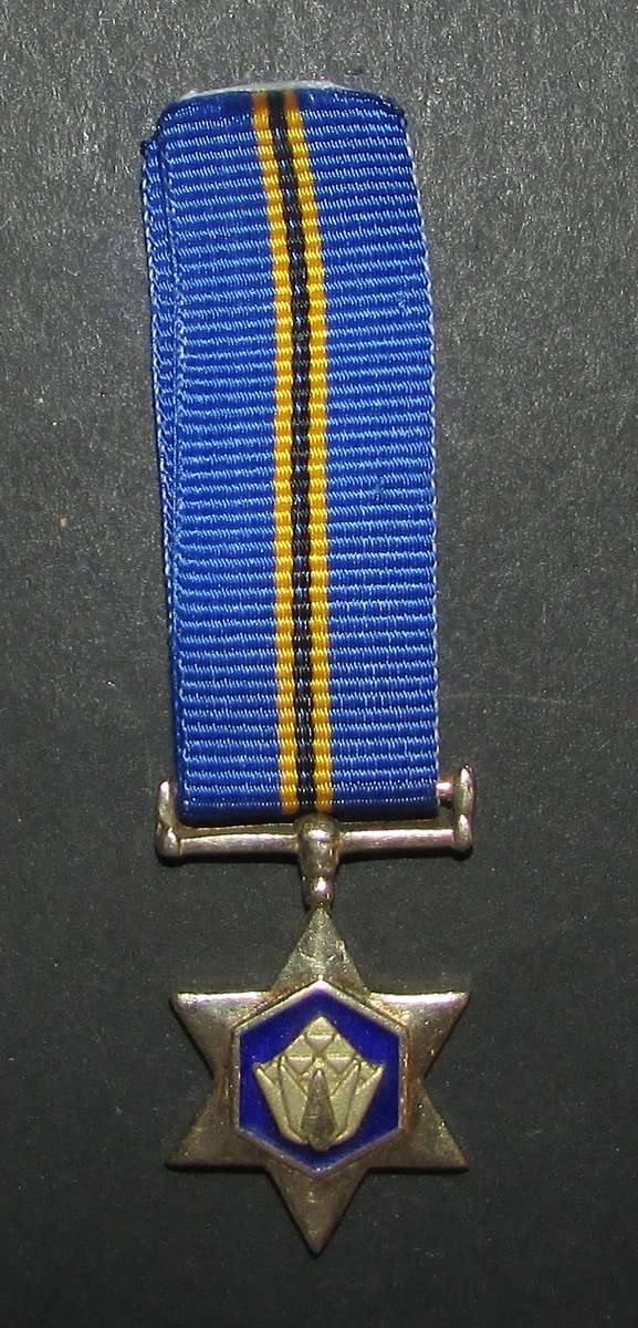 SANDF - Miniature Gold Protea Decoration - ( Sterling Silver )