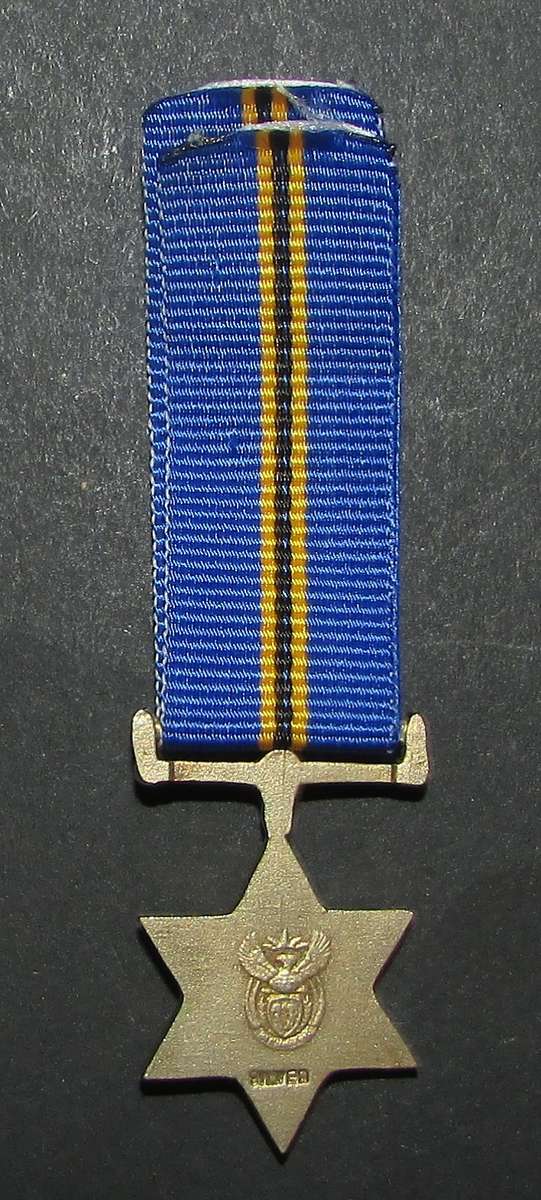 SANDF - Miniature Gold Protea Decoration - ( Sterling Silver )