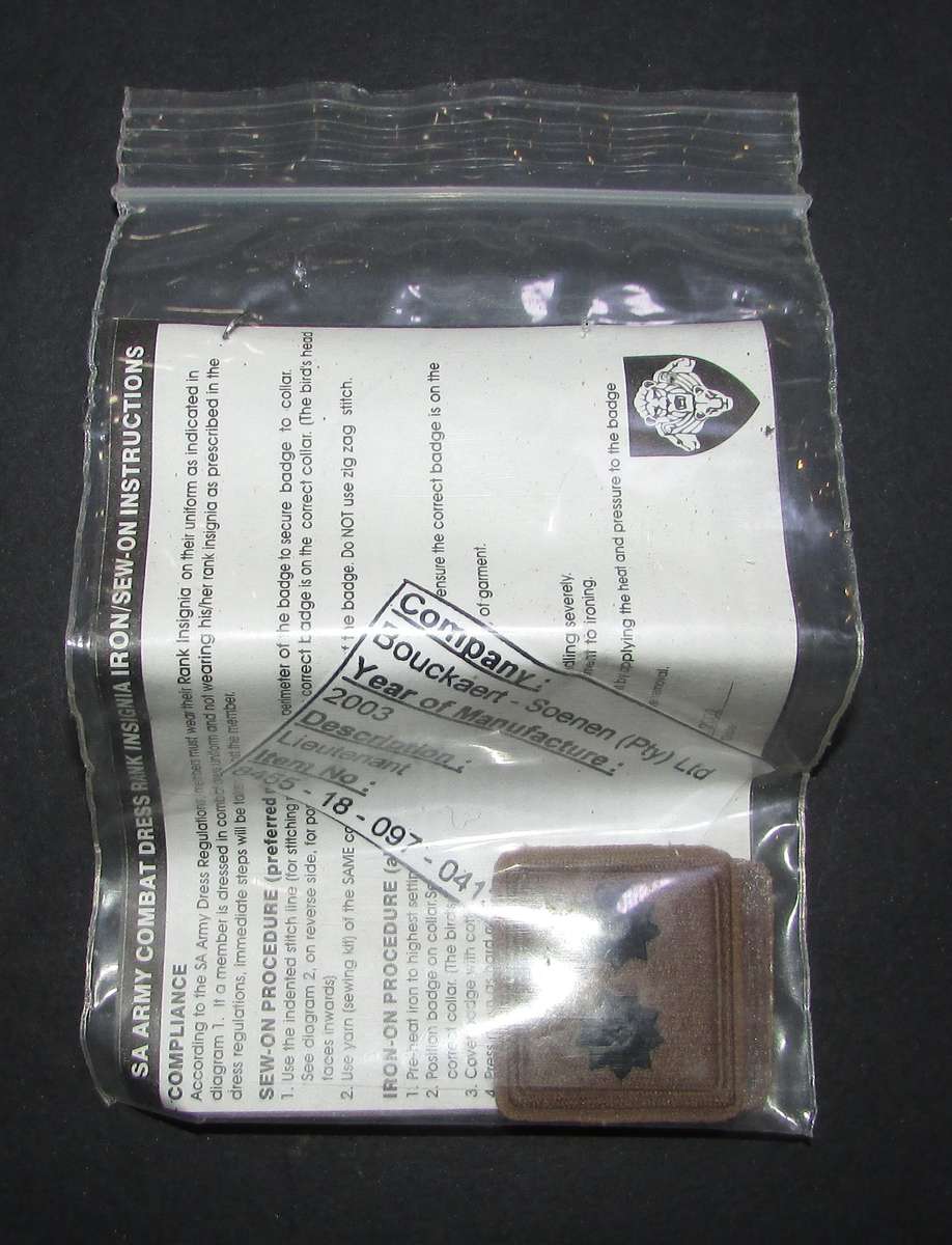 SANDF - Collar Ranks