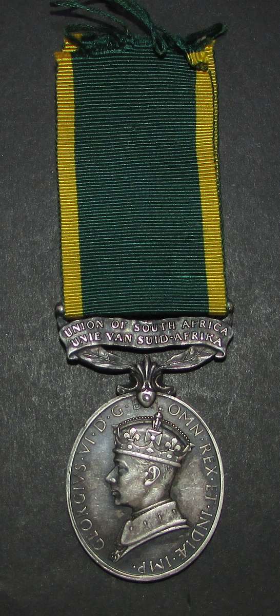 Full Size George V South Africa Efficiency Medal:WO1 G.N.A Jonas SAAF