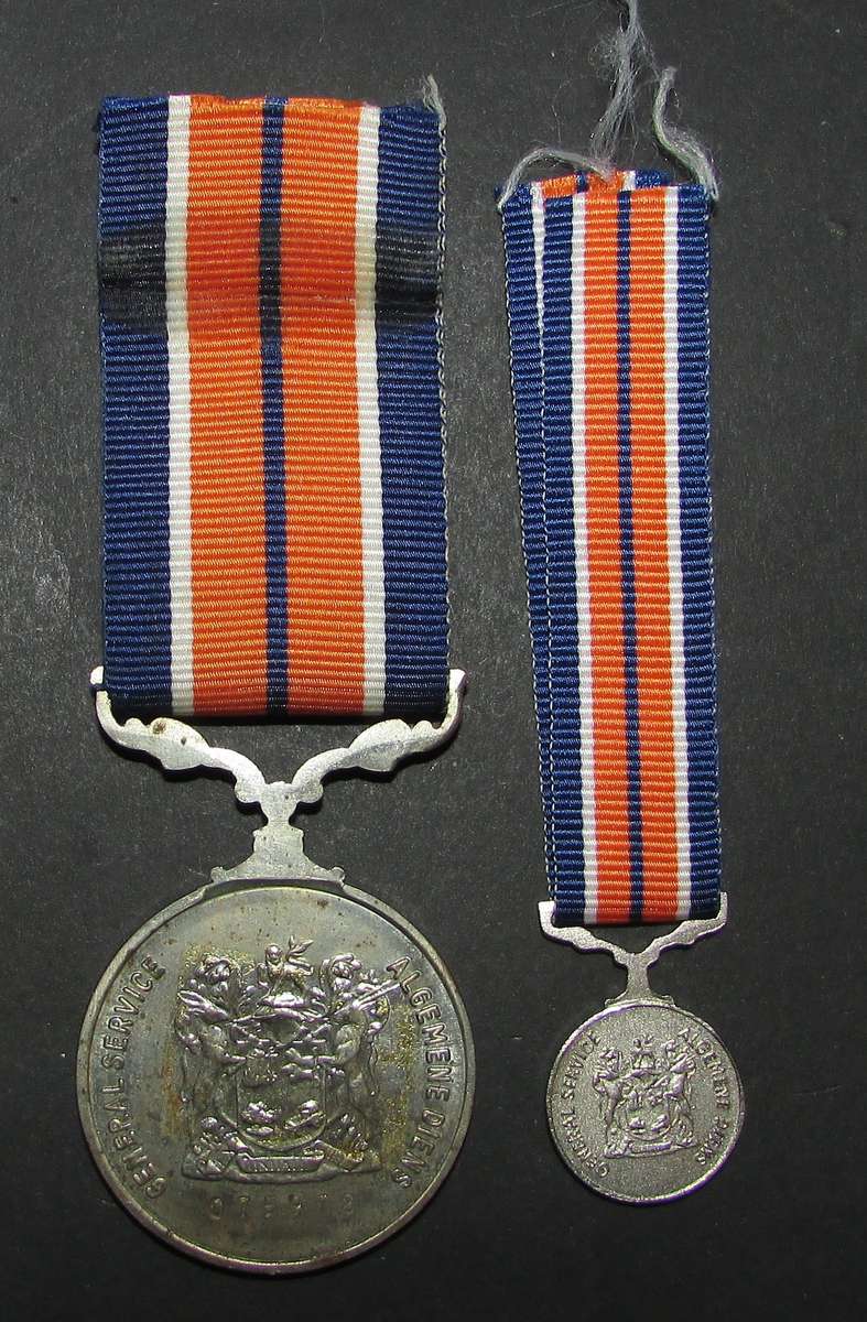 SADF - Full Size Plus Miniature General Service Medals