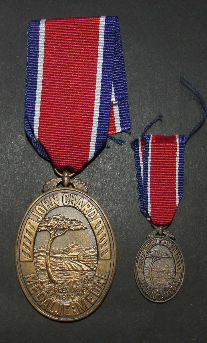 SADF - SADF - Full Size John Chard Medal with Miniature