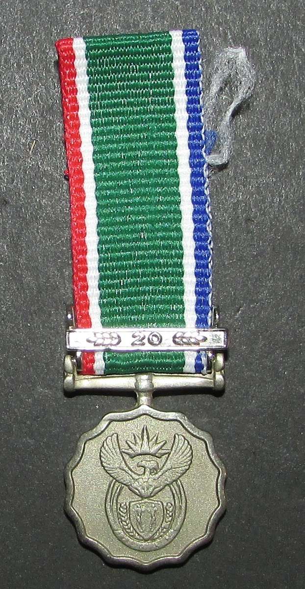 SADF - Good Service Miniature Medal ( 20 Years )