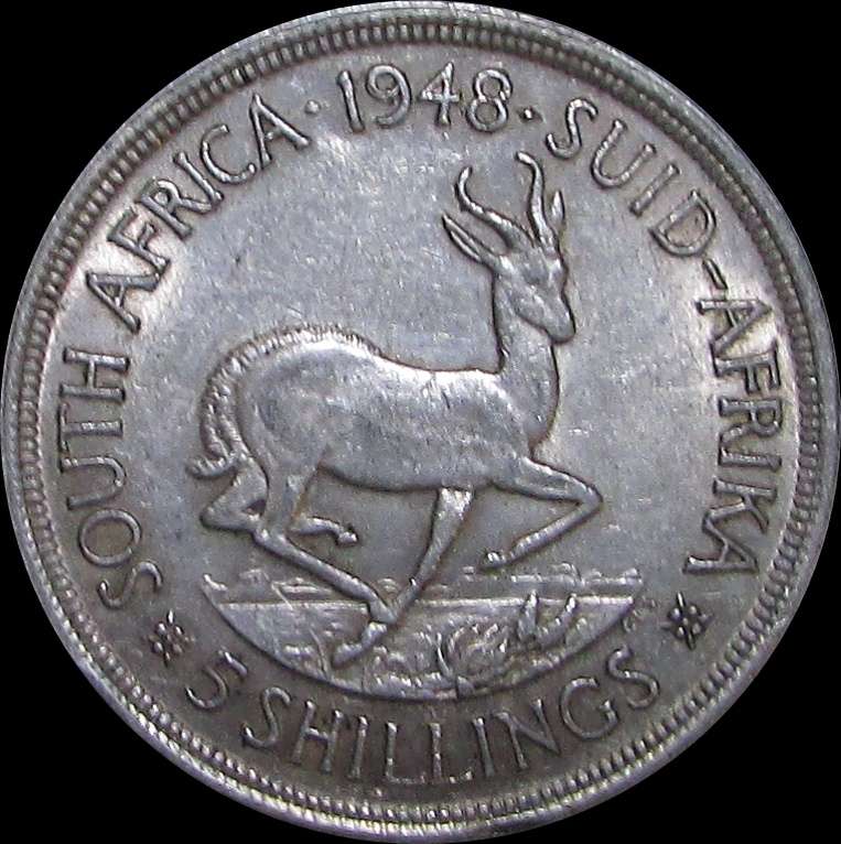 Union of South Africa Silver 1948 Silver Crown