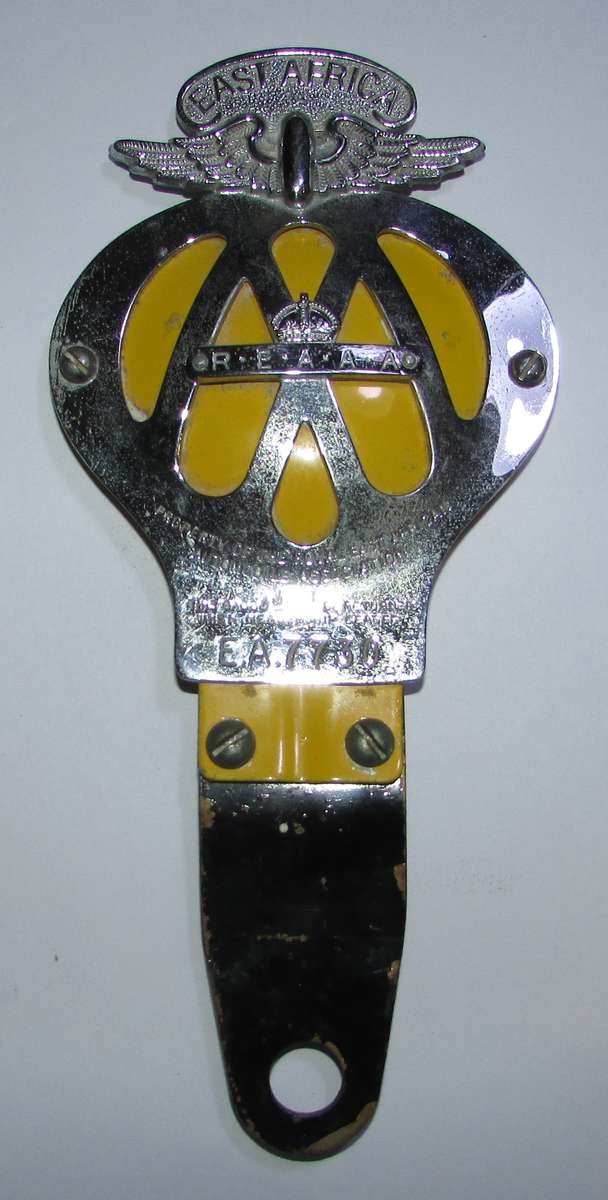 Royal East Africa Automotive Assoociation Car Badge