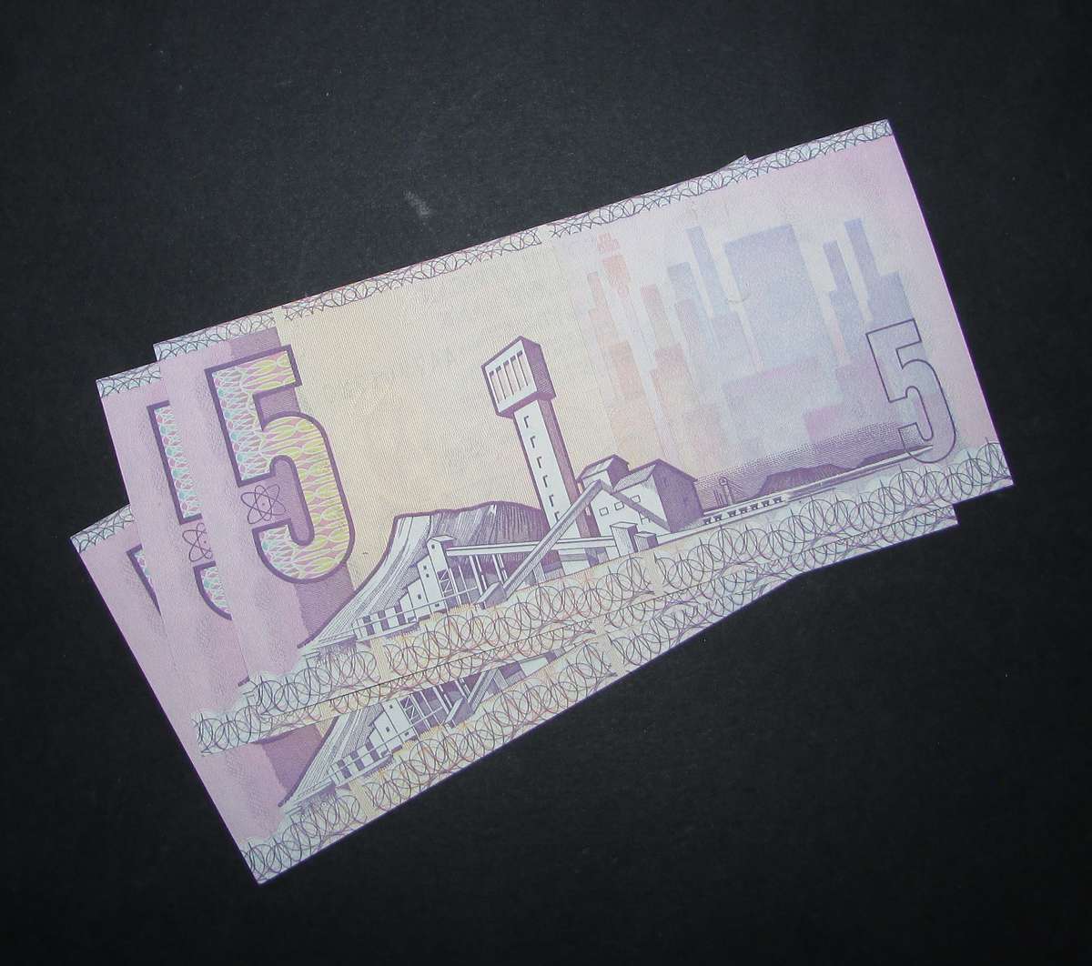 Republic of South African : CL Stals Five Rand Notes ( 3 by AA Notes In Sequence )