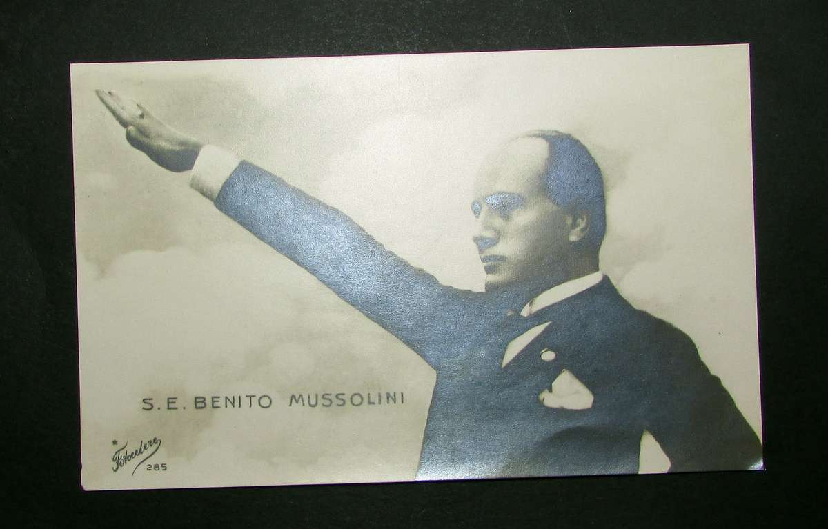 Vintage Mussolini Postcard
