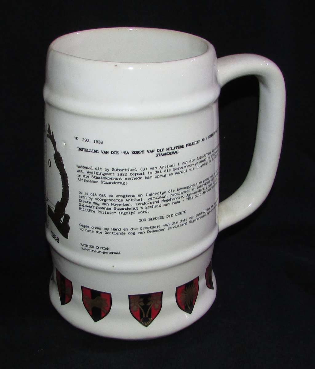 SADF - Military Police Commemorative Beer Mug