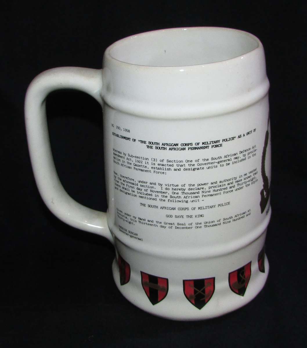 SADF - Military Police Commemorative Beer Mug