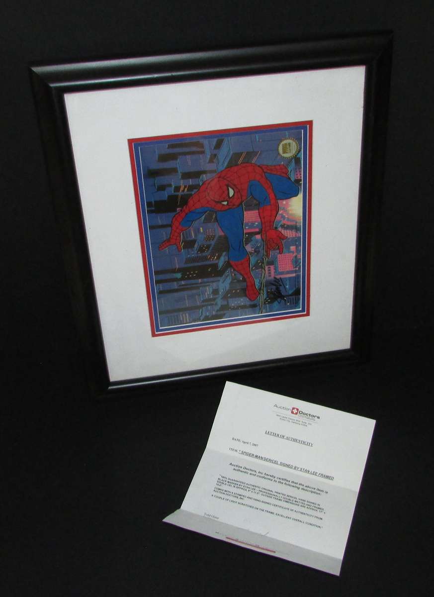 Marvel Studios Spider-Man Spiderman Sericel Framed & Matted with Certificate
