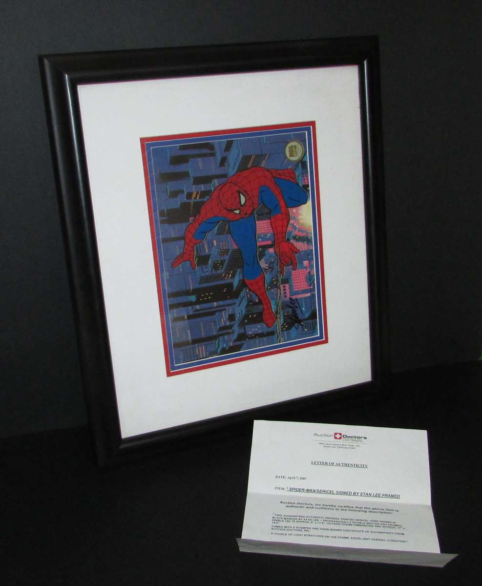 Marvel Studios Spider-Man Spiderman Sericel Framed & Matted with Certificate