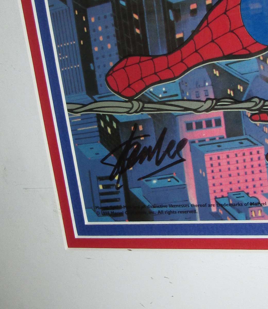 Marvel Studios Spider-Man Spiderman Sericel Framed & Matted with Certificate