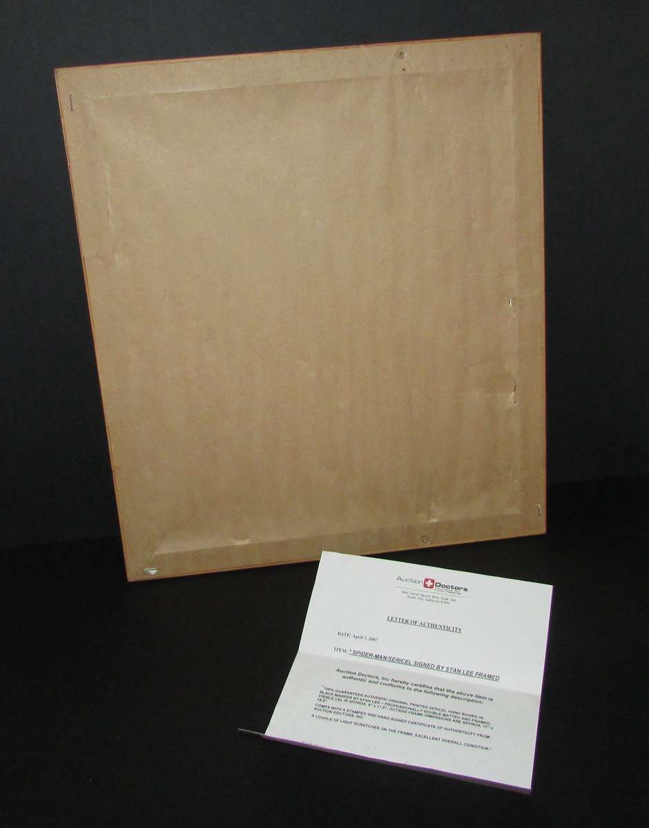 Marvel Studios Spider-Man Spiderman Sericel Framed & Matted with Certificate