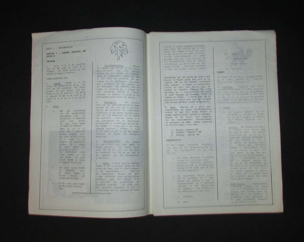 SADF - SAAF AFB Odwandgwa "Die Arened se Koerant"