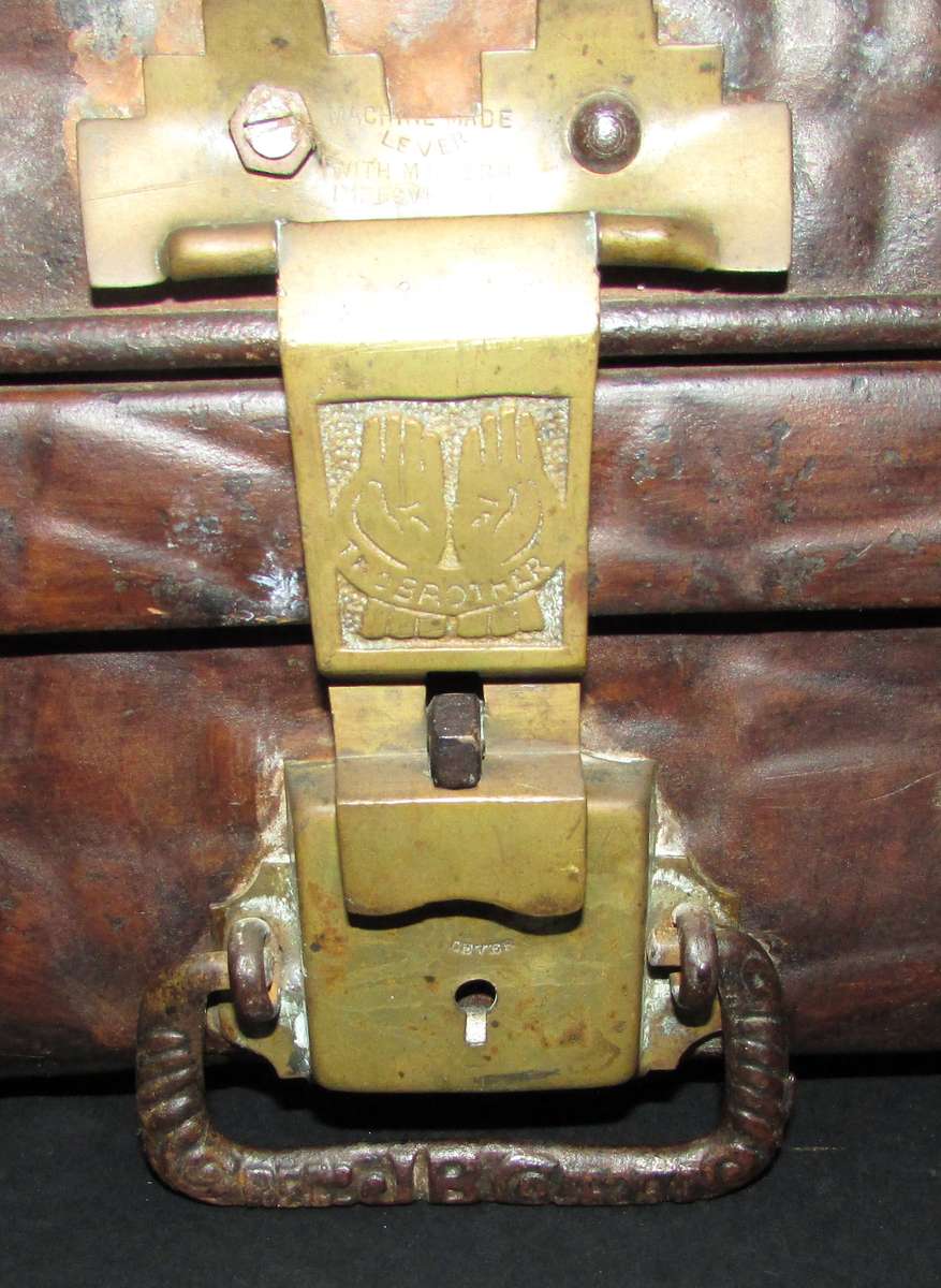 Antique British Metal Trunk
