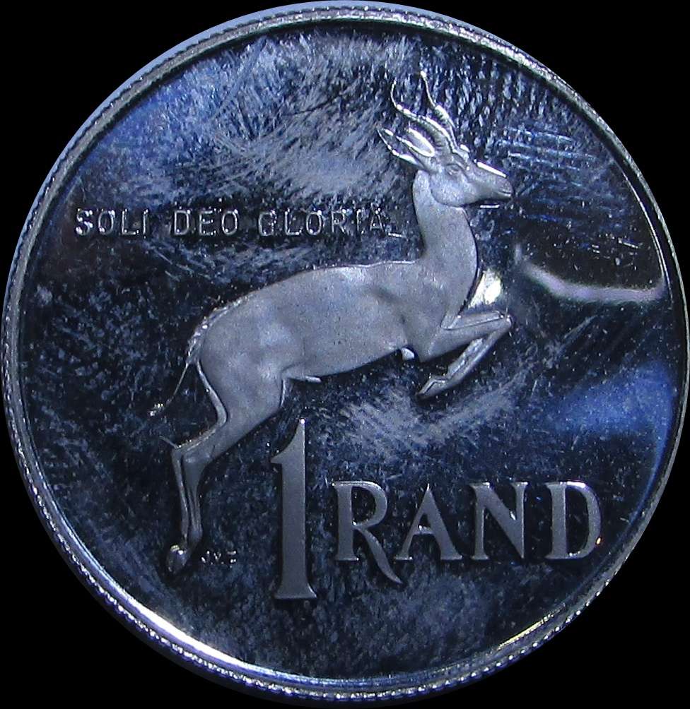1986 Republic of South Africa Silver Proof One Rand