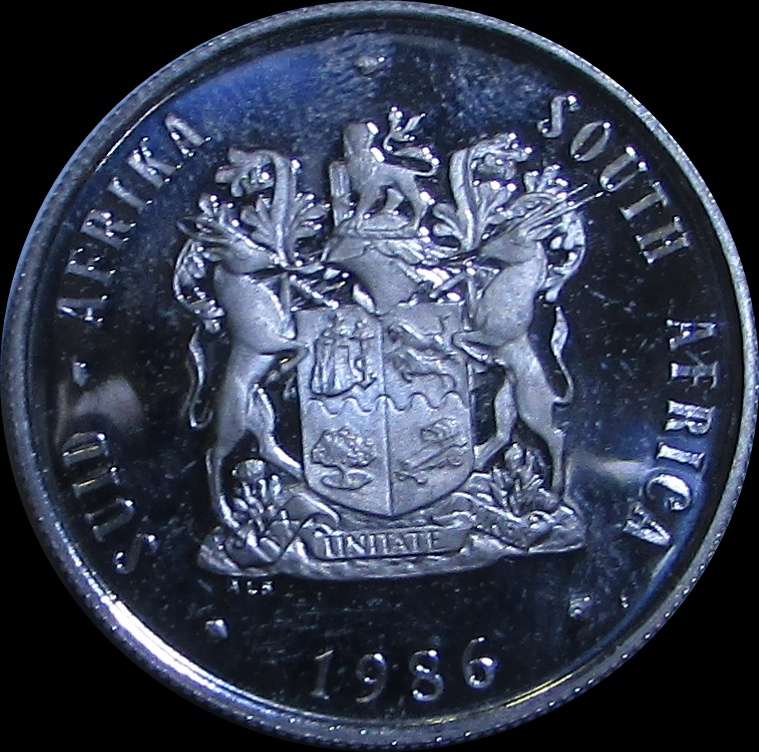 1986 Republic of South Africa Silver Proof One Rand