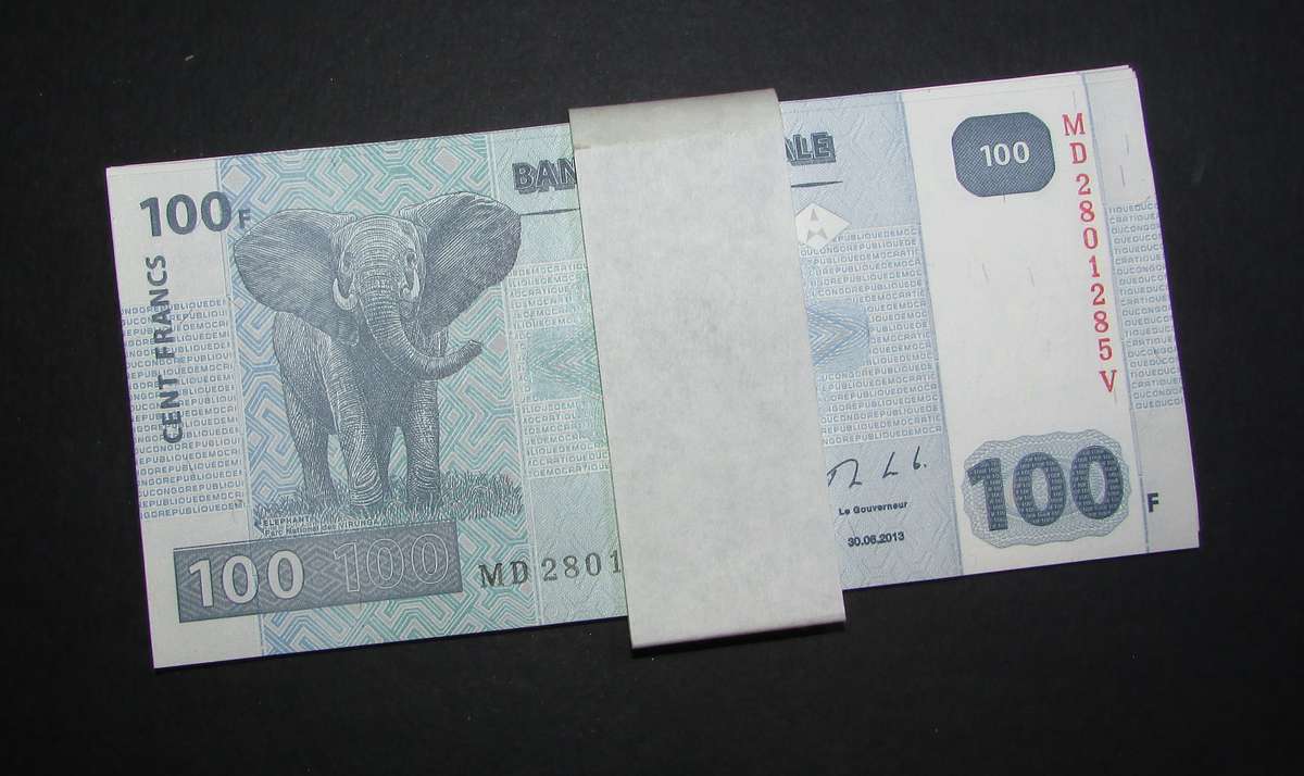 Congo - 100 Franc Notes in UNC and in Sequence - 16 Available