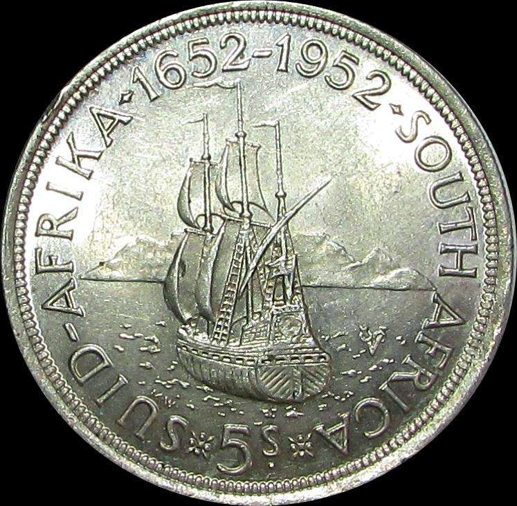 Union of South Africa 1952 Silver Crown