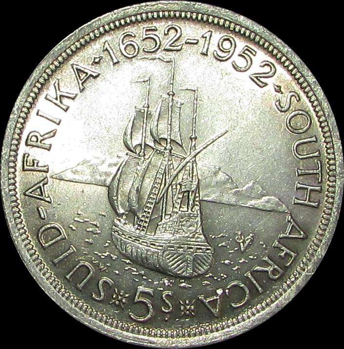 Union of South Africa 1952 Silver Crown