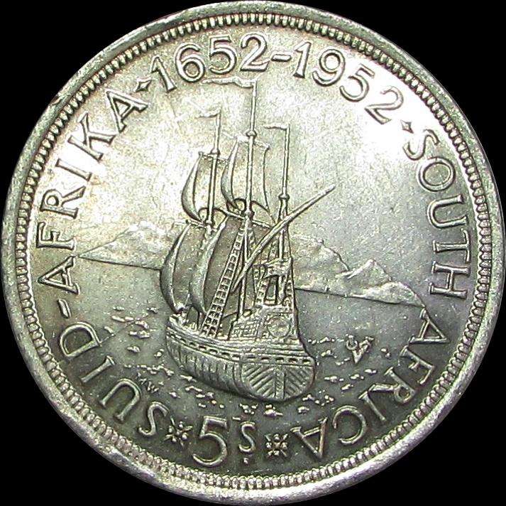 Union of South Africa 1952 Silver Crown