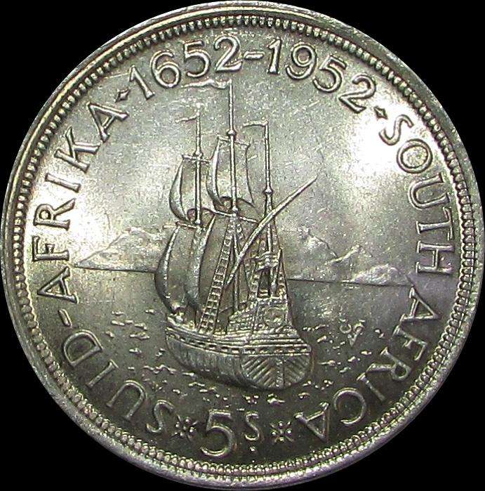 Union of South Africa 1952 Silver Crown