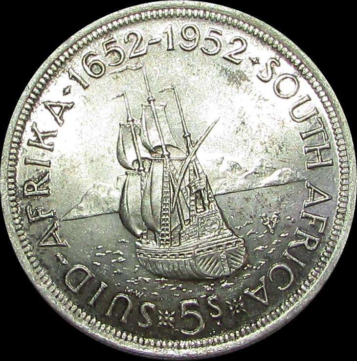 Union of South Africa 1952 Silver Crown
